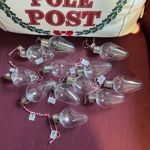 Light bulbs for craft / 12 total / fill with glitter or sand or display as is